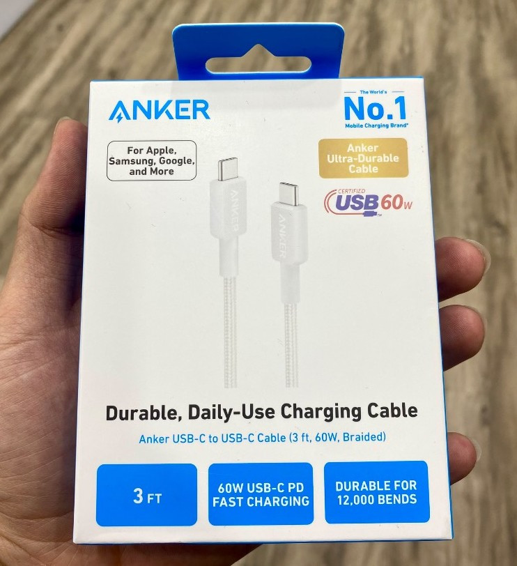 کابل USB-C انکر مدل A81F5H11 طول 0.9 متر