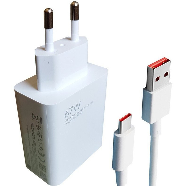 آداپتور شیائومی با کابل 67W اصلی